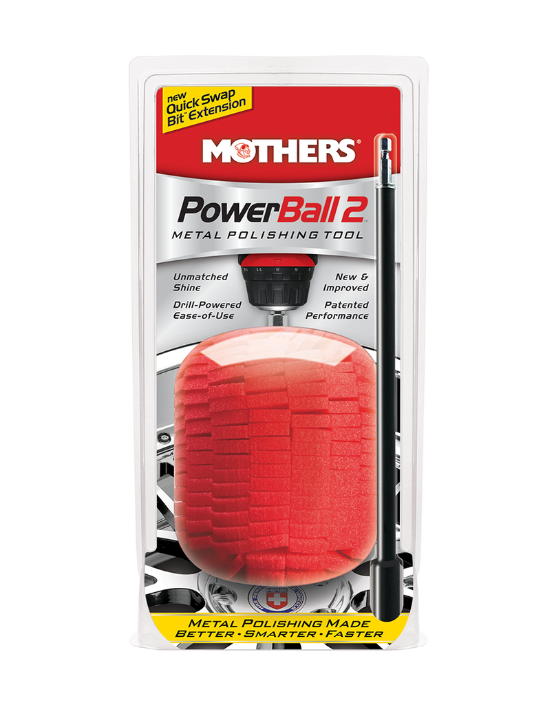 MOTHERS POWERBALL MINI Metal Polishing Tool w/ Extension 05141