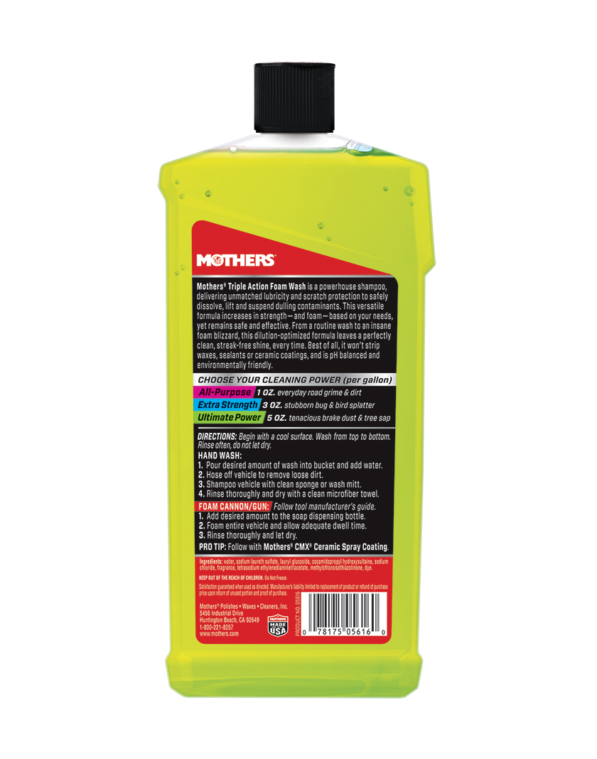 Triple Action Foam Wash – Mothers® Polish