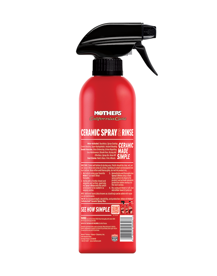 California Gold® Ceramic Spray & Rinse Wax