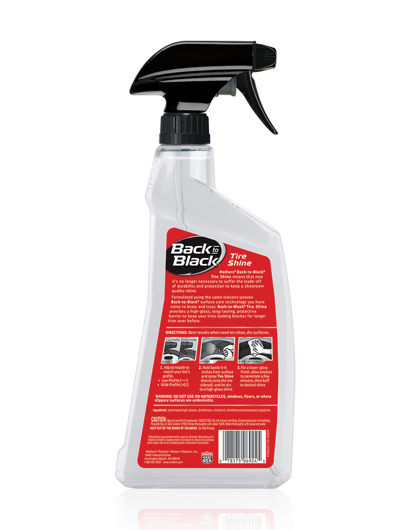 Tire Shine, Back To Black, 24-oz Mothers