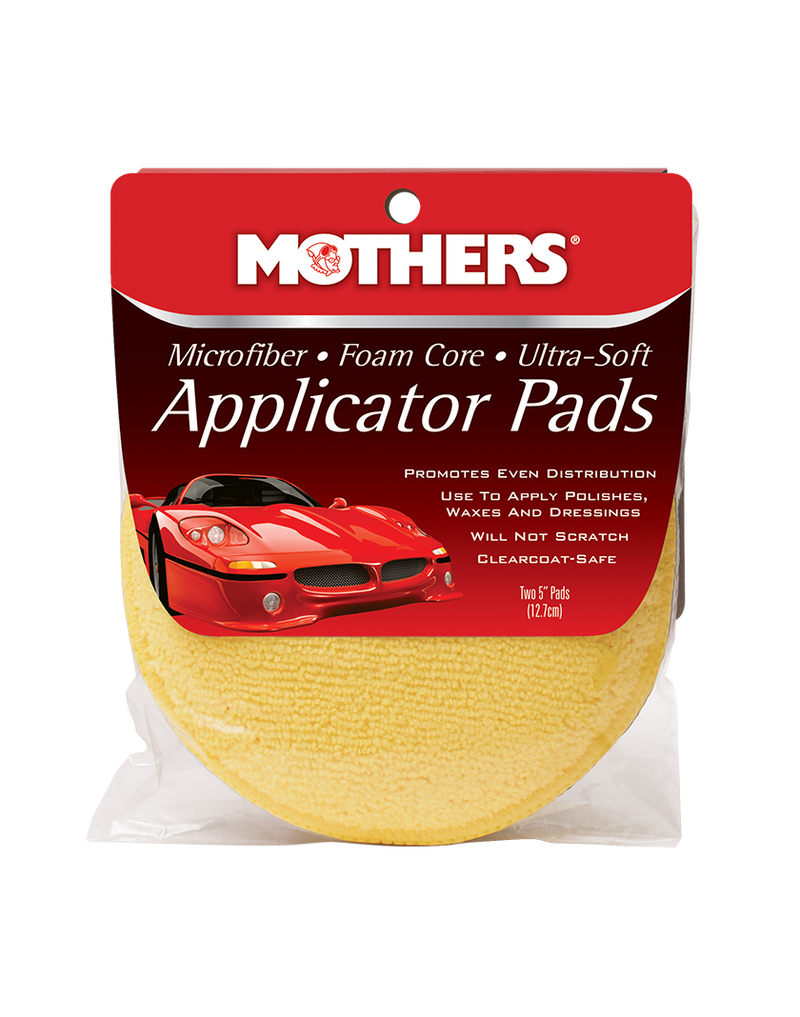 Mothers 156801 Yellow Microfiber Ultra-Soft Applicator (Six 5 Pads)